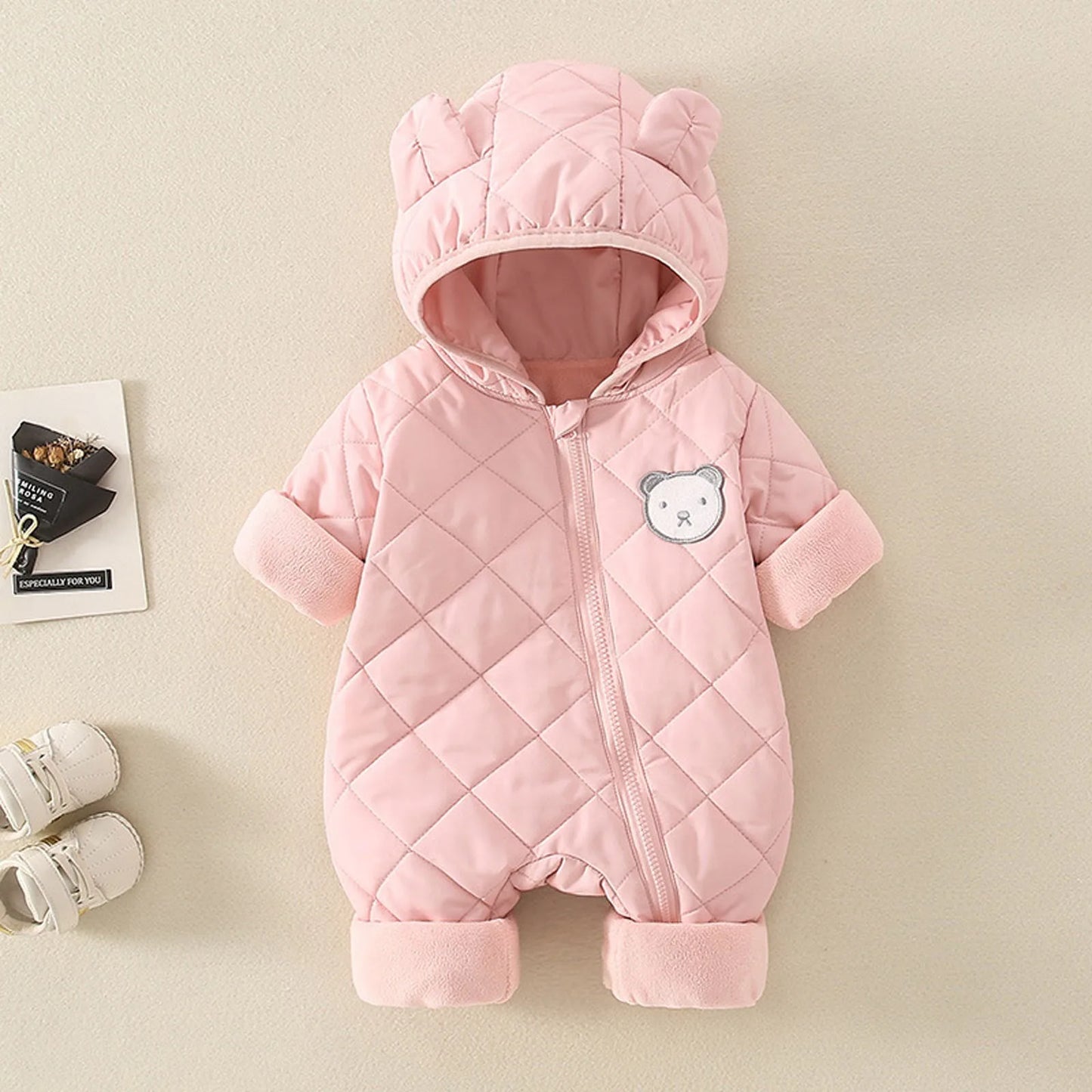 Les nourrissons et les jeunes enfants sortent en hiver avec des manteaux épais en coton à capuche Vêtements d'extérieur pour hommes et femmes Bébé Bébé fille Personnel