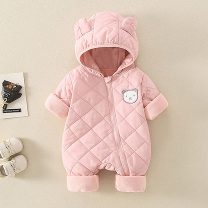 Les nourrissons et les jeunes enfants sortent en hiver avec des manteaux épais en coton à capuche Vêtements d'extérieur pour hommes et femmes Bébé Bébé fille Personnel