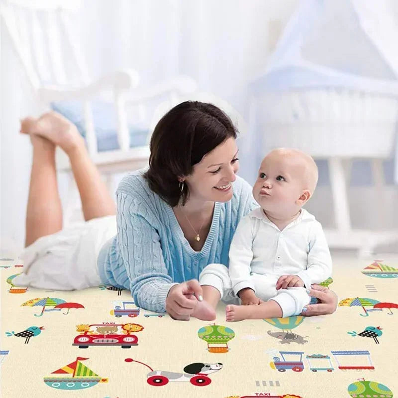 Activities mat for baby Outdoor Camping Mat Foldable Play Mat Double-Sided Cartoon Pattern Waterproof Carpet Easy to Carry