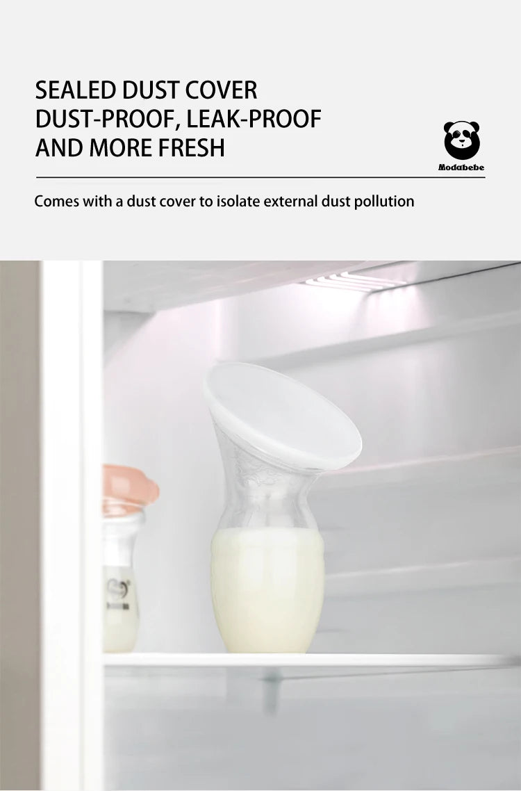 Modabebe Maternal Milk Collector Food Grade Silicone Manual Breast Silicone Pumps Breast Milk Savers