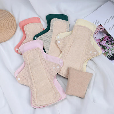 Serviettes hygiéniques en coton coloré BIAI, lavables et réutilisables, très absorbantes et respirantes, cadeau pour femme