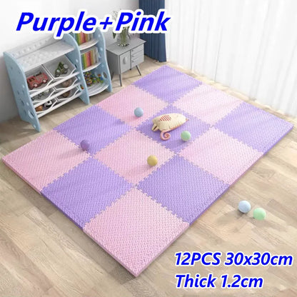Baby Play Mat 12PCS Thick 1.2cm Activities for Play Mats Tatame Baby Mat Playroom Mat Floor Noise Mat Puzzle Mat Crawling Mat