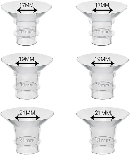 Inserts de bride pour tire-lait portable 10 pièces 13/15/17/19/21 mm, compatibles avec S9/S10/S12, etc. 24 mm, insert de bride pour tire-lait