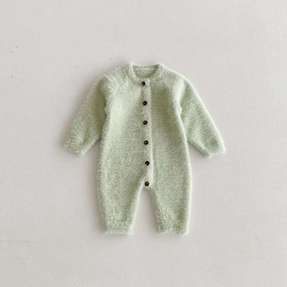 Combinaison en peluche super mignonne pour nouveau-né, automne et hiver, vêtements pour bébés garçons et filles, combinaison douce