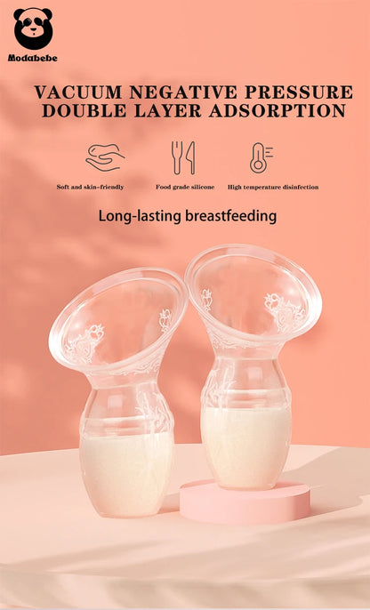 Modabebe Maternal Milk Collector Food Grade Silicone Manual Breast Silicone Pumps Breast Milk Savers
