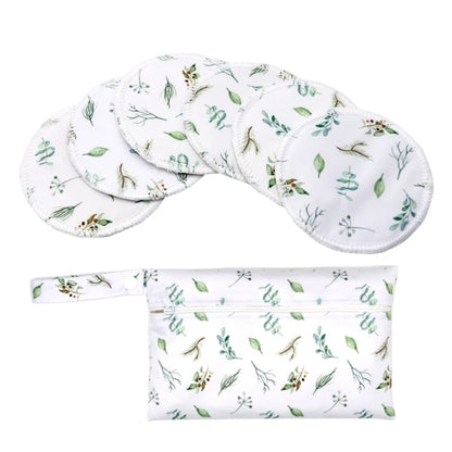 1 ensemble de coussinets d'allaitement en bambou avec organiseur de couches portable, sac de nounou, coussinets d'allaitement confortables et anti-fuites pour nouvelle maman