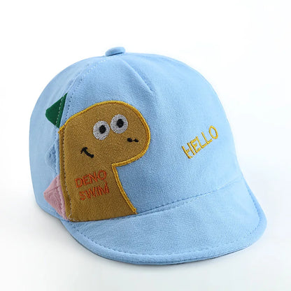 Cute Dinosaur Baby Bucket Hat Summer Newborn Baseball Cap Outdoor Beach Kids Baby Boy Girl Cartoon Bear Sun Hats Bonnets