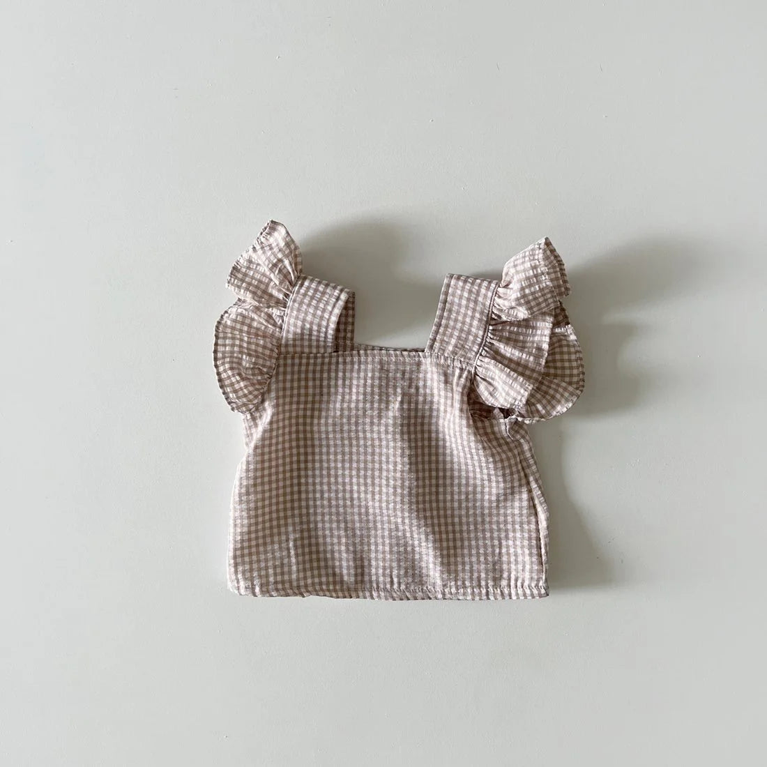 Milancel 2024 Ensemble de vêtements d'été pour bébé, t-shirt à carreaux et short pour tout-petit, 2 pièces, vêtements d'extérieur pour filles