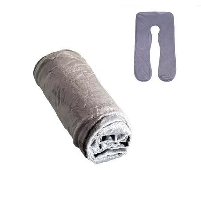 Oreiller de grossesse J 3 kg 6,6 lb pour femmes enceintes, sommeil, allaitement, maternité, soutien complet du corps pour le dos, le ventre, les hanches, les jambes, housse amovible