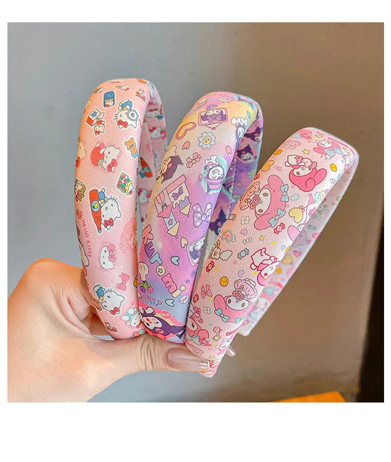 Sanliou Children's Cute Kuromi Headbands for Girls, Anti slip Headbands for Girls, bangs, Hair Breakers Artifactgift