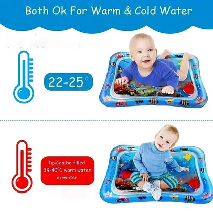 Baby Water Play Mat Inflatable Cushion PVC Infant Tummy Time Toddler Water Pad for Kids Early Education Developing Toys Gift