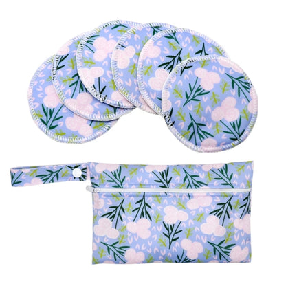 1 ensemble de coussinets d'allaitement en bambou avec organiseur de couches portable, sac de nounou, coussinets d'allaitement confortables et anti-fuites pour nouvelle maman