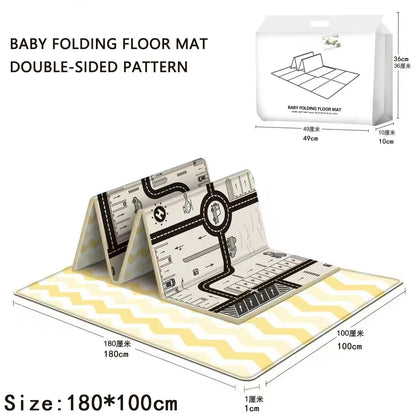 Activities mat for baby Outdoor Camping Mat Foldable Play Mat Double-Sided Cartoon Pattern Waterproof Carpet Easy to Carry
