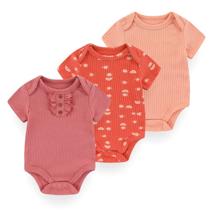 Body côtelé en coton pour nouveau-né, vêtements pour bébé garçon et fille de 0 à 12 mois