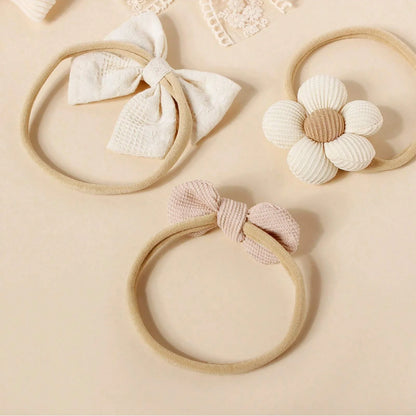 5 pcs different flower shaped baby headbands sweet and lovely floral hair accessory  children's high elasticity headband