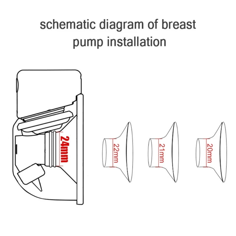 Brides mammaires de remplacement en silicone de 14 à 22 mm, adaptateur de fixation pratique et rapide