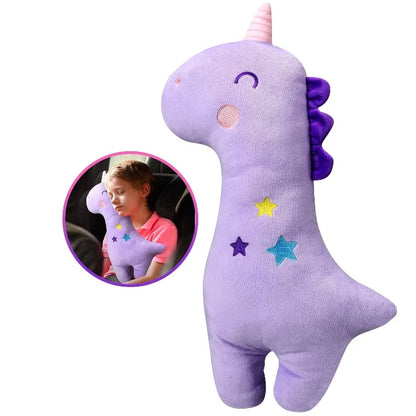 Seat Belt Pillow for Kids,Dinosaur Car Pillow for Kids,Toddler Seat Belt Cushion Seatbelt Cover for Girl Boy Baby Car Stroller