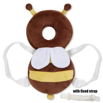 Coussin de protection pour la tête et le dos pour bébé, coussin de protection pour apprendre à marcher, couvre-chef pour prévenir les blessures, coussin de sécurité pour prévenir les chutes, dessin animé, abeille, oreillers pour enfants