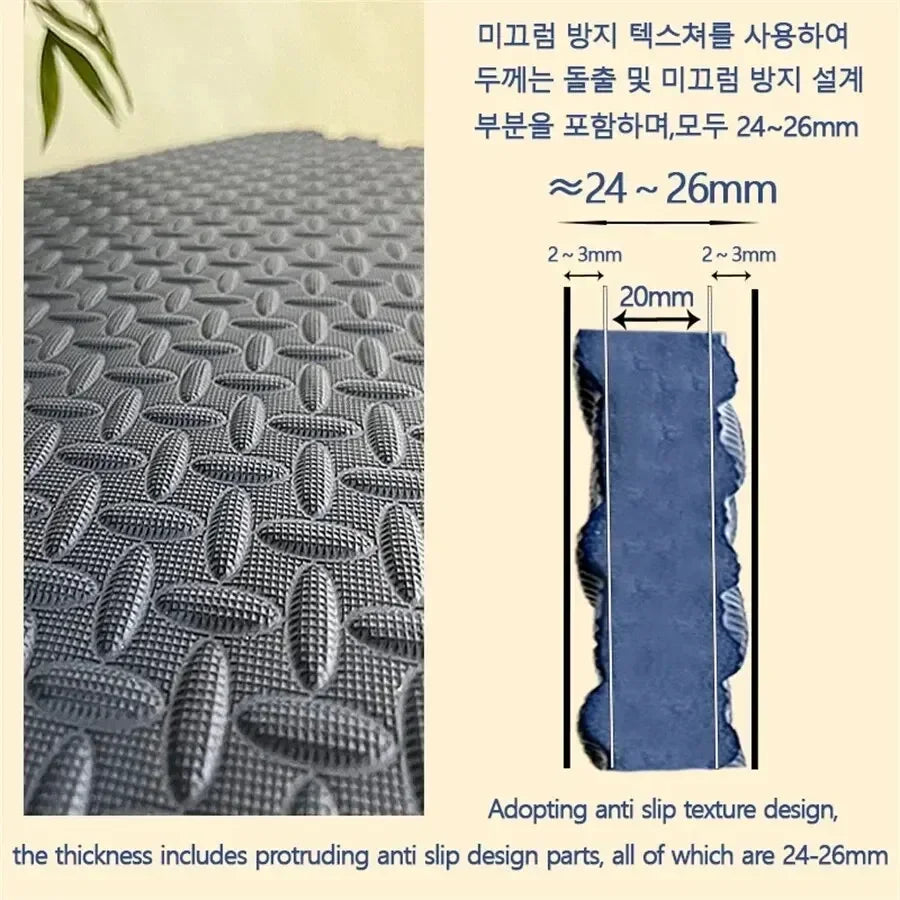 2.5CM Thick Solid Color Baby Game Mat Carpet with Puzzle Pieces for Children's Room, Play Areas, and Gym Baby Playmat  Baby Rug