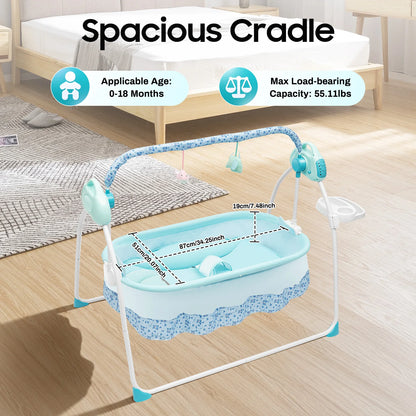 [Automatic Baby Swing] 1 Automatic Baby Swing with Music & Mosquito Net - for Infants