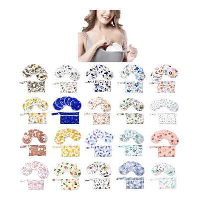 1 ensemble de coussinets d'allaitement en bambou avec organiseur de couches portable, sac de nounou, coussinets d'allaitement confortables et anti-fuites pour nouvelle maman