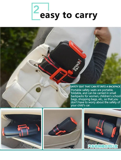 Ifold Portable Baby Car Seat Safety Cushion Travel Pocket Foldable Child Car Safety Seats Harness The Grab and Go Booster