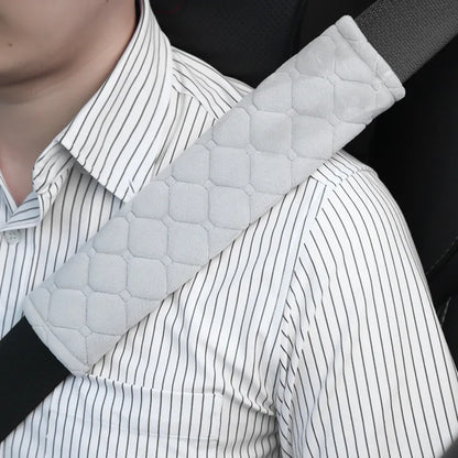 Universal Car Seat Belt Cover Adjustable Plush Car Safety Belt Cover Shoulder Pad for Kids Child Adults Car Interior Accessories