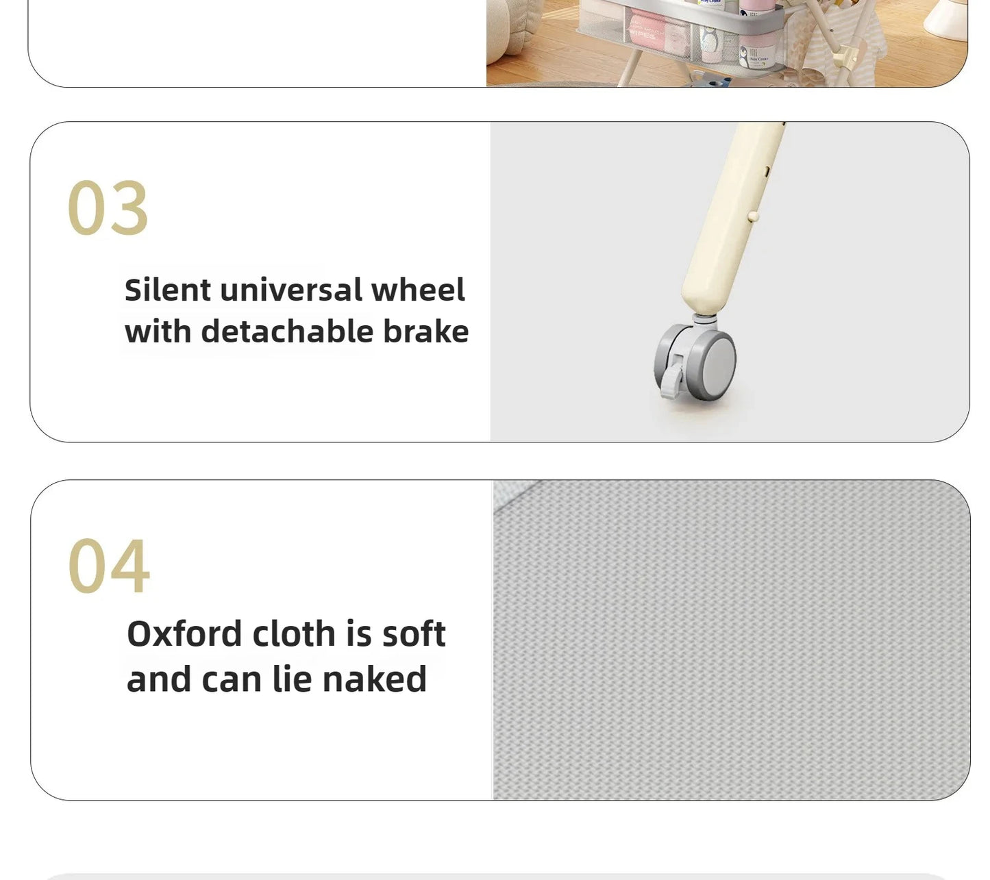 Baby Multifunctional Nursing Table, Foldable Diaper Table, Baby Bathing and Touching Table, Newborn Baby Diaper Changing Table