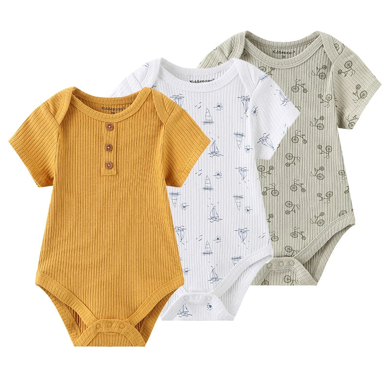 Body côtelé en coton pour nouveau-né, vêtements pour bébé garçon et fille de 0 à 12 mois