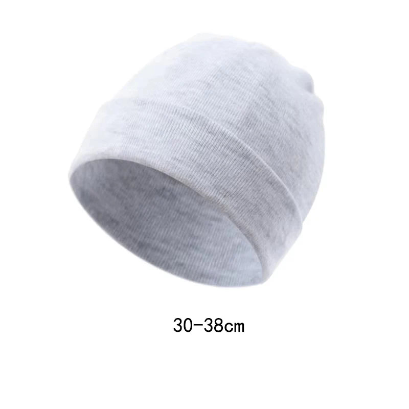 Hats for Newborn Baby Beanie Cotton Infant Bonnet Baby Cap for Girls Boys Kids Hats Newborn Photography Props Accessories 0-3M