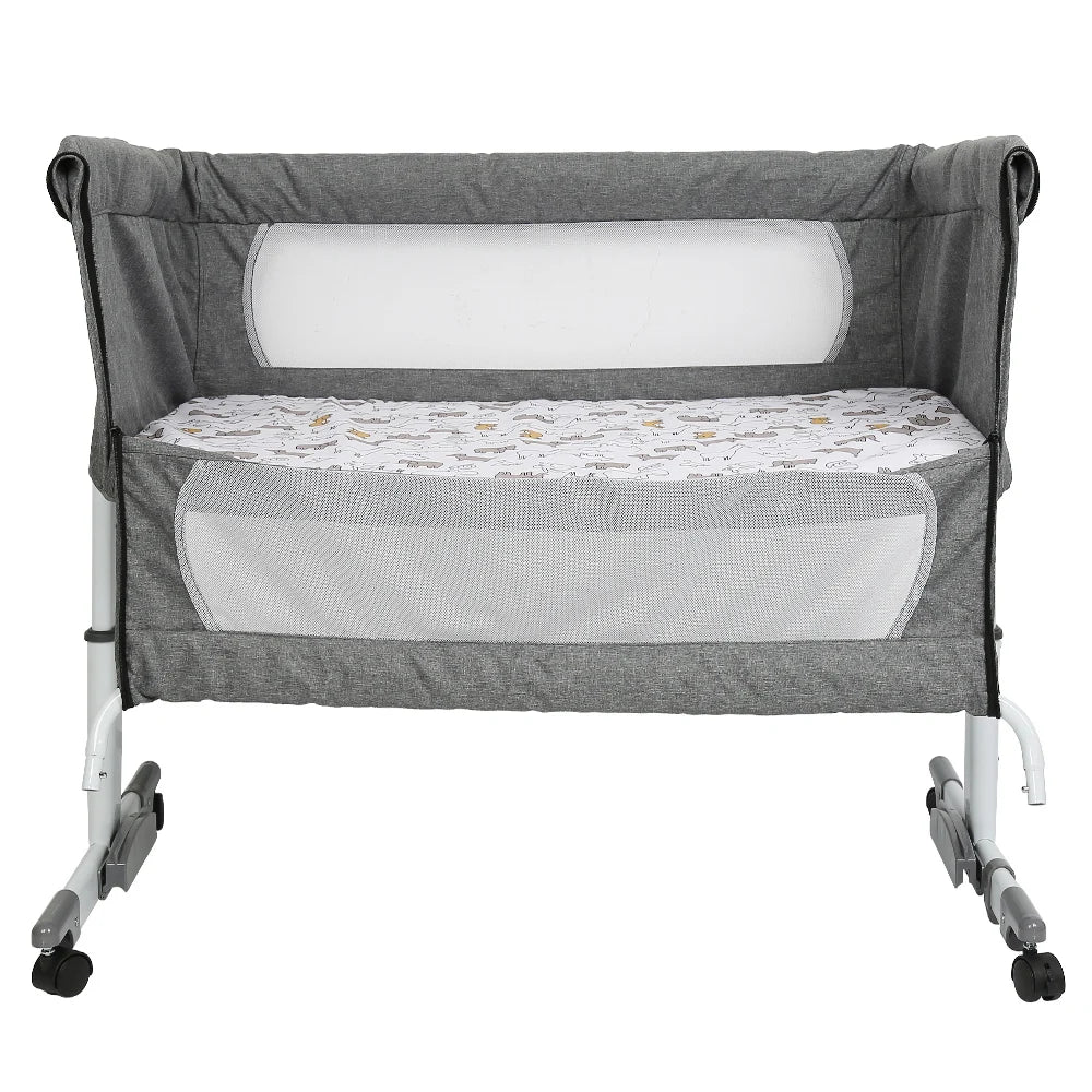 3-In-1 Baby Bed, Baby Cradle With Mosquito Net, Travel Bed With Mattress, Adjustble, With Storage Basket, Baby Mobile Nest