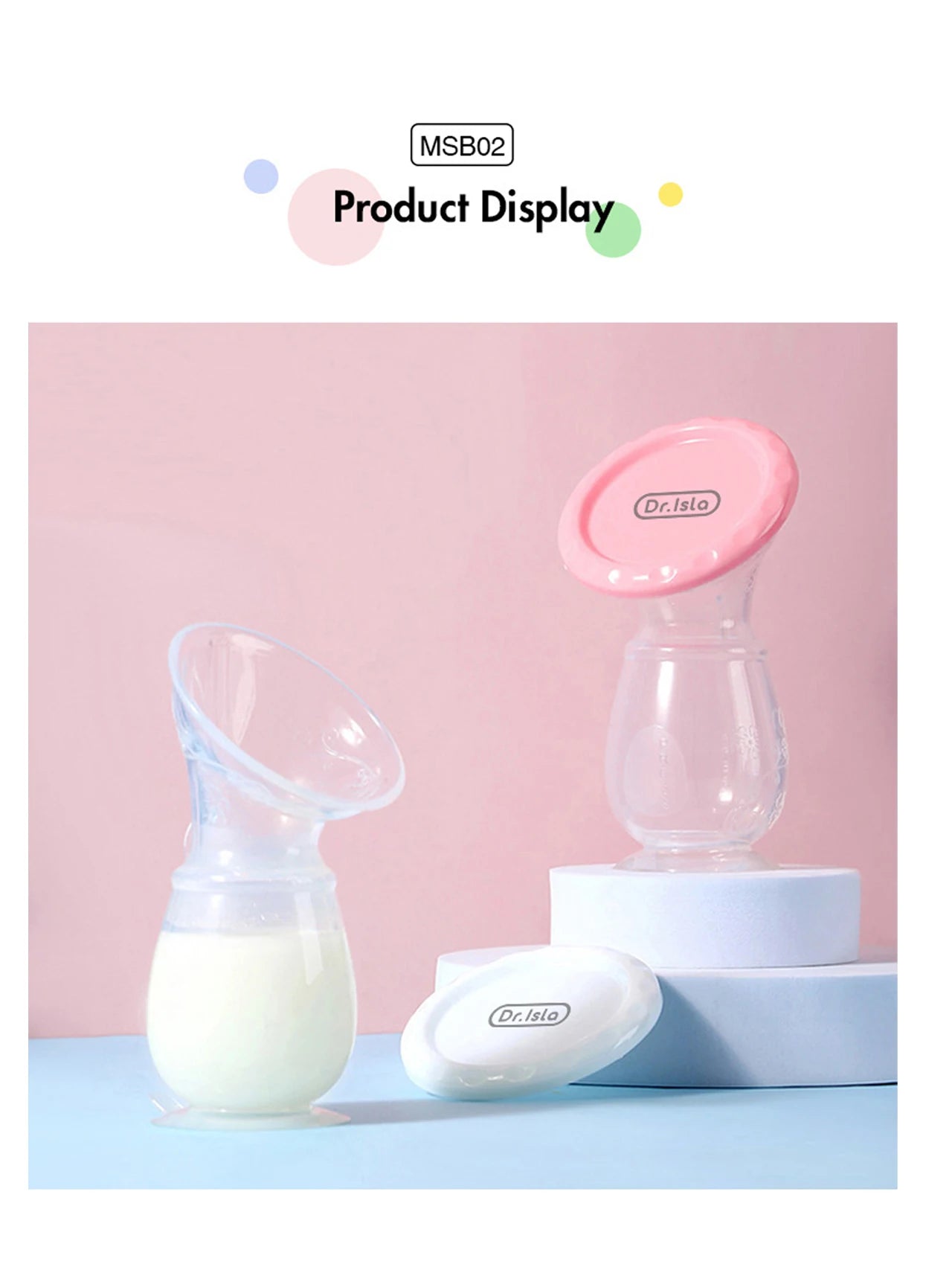 MAMIJOY Tire-lait manuel Alimentation bébé Tire-lait manuel Collecteur de sein Correction automatique Lait maternel Pompes en silicone