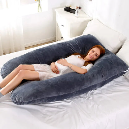3kg 6.6lb J Pregnancy Pillow for Pregnant Women Sleep Nursing Maternity Full Body Support for Back Belly Hip Leg Removable Cover