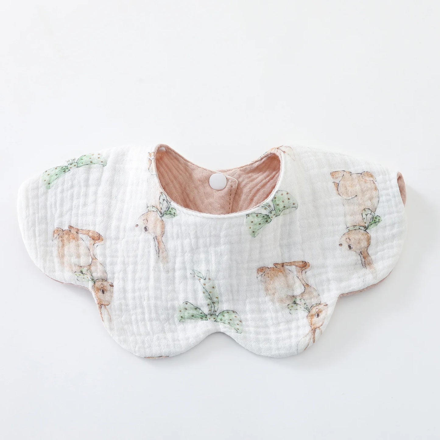 New 6 Layers Cotton Two-sided Usable Baby Feeding Drool Bib Cute Infants Saliva Towel Burp Cloth For Newborn Toddler Kids Bibs