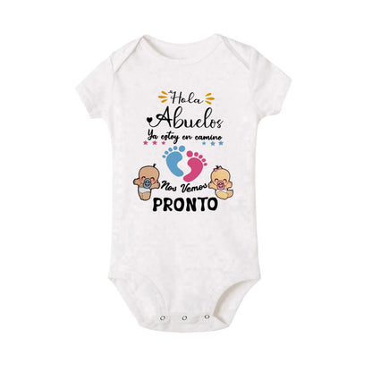 J'ai hâte de vous rencontrer grand-mère et grand-père, body pour bébé, annonce de grossesse, barboteuse, vêtements de révélation de bébé pour grands-parents