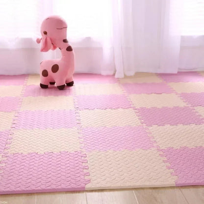 30×30x1.0cm Anti-slip Thickening Puzzle Mat Carpet for Baby Children's Room Game Playing Activity & Livingroom & Bedroom