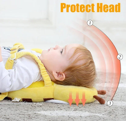 Coussin de protection pour la tête et le dos pour bébé, coussin de protection pour apprendre à marcher, couvre-chef pour prévenir les blessures, coussin de sécurité pour prévenir les chutes, dessin animé, abeille, oreillers pour enfants