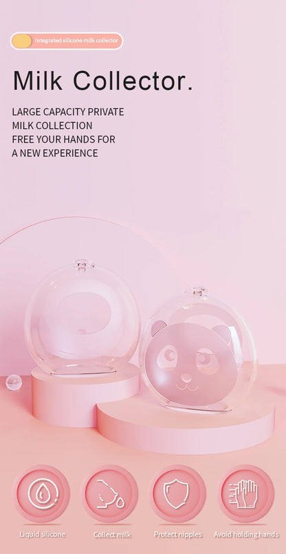 1 housse de tire-lait portable et dissimulée, mains libres, en silicone transparent, pour les mères qui allaitent, pratique
