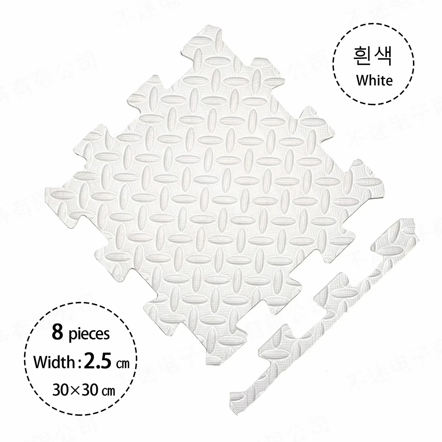 2.5CM Thick Solid Color Baby Game Mat Carpet with Puzzle Pieces for Children's Room, Play Areas, and Gym Baby Playmat  Baby Rug