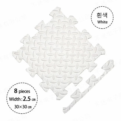2.5CM Thick Solid Color Baby Game Mat Carpet with Puzzle Pieces for Children's Room, Play Areas, and Gym Baby Playmat  Baby Rug