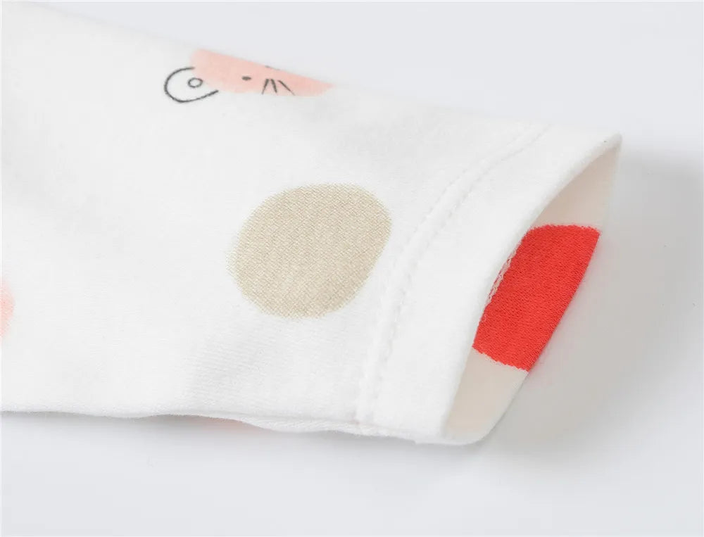 Barboteuse à pois pour bébé fille, lot de 3 pièces, 0 à 12 mois, joli vêtement printemps-automne à manches longues