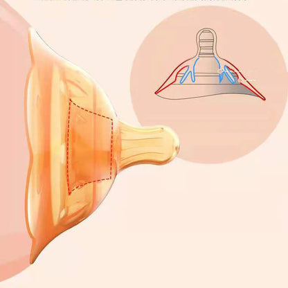 1 protège-tétons en silicone pour allaiter, protège-tétons portable anti-débordement
