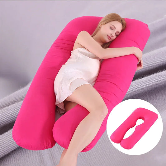 Oreiller de maternité en forme de U, oreiller de soutien de la taille, oreiller de couchage latéral, oreiller de grossesse démontable
