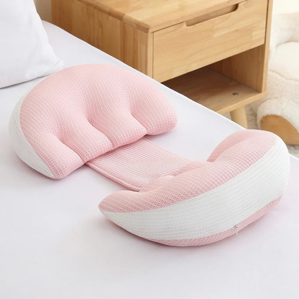 Coussin de taille pour femmes enceintes, oreiller de maternité doux en forme de U, coussin de soutien abdominal confortable, coussin de grossesse, oreiller de sommeil