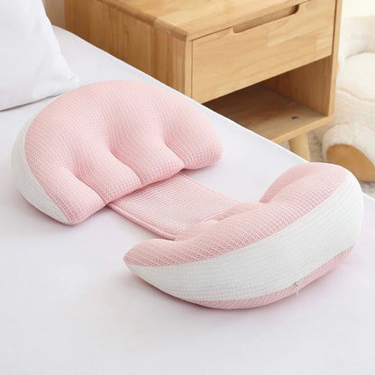 Coussin de taille pour femmes enceintes, oreiller de maternité doux en forme de U, coussin de soutien abdominal confortable, coussin de grossesse, oreiller de sommeil