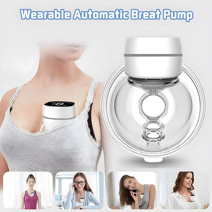 Tire-lait portable électrique indolore double face entièrement automatique intégré mains libres collecteur de sein allaitement maternel