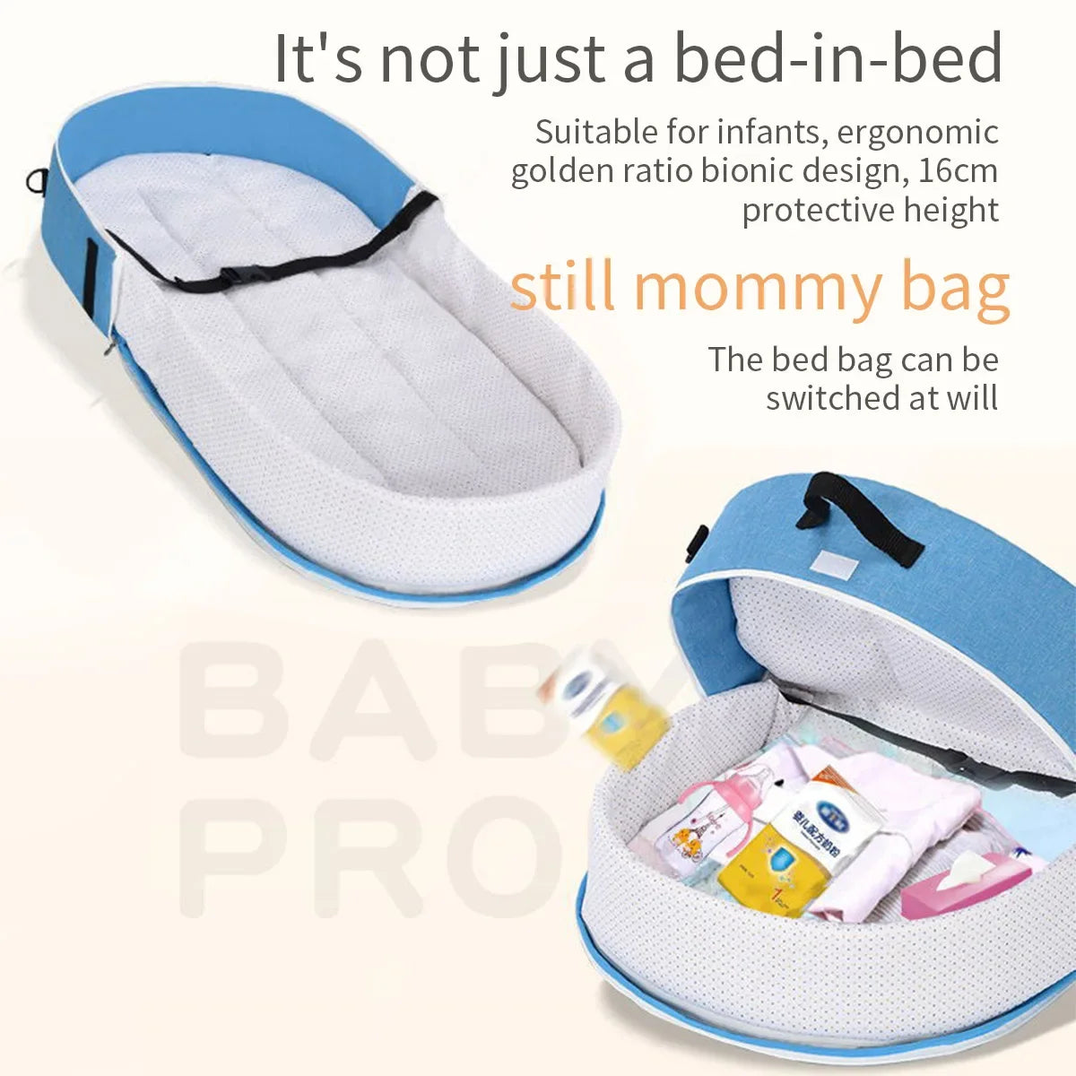 Baby Bed Cribs Newborns Sleeping Nest Travel Beds Foldable Babynest Mosquito Net Bassinet Infant Sleeping Basket For 0-24month