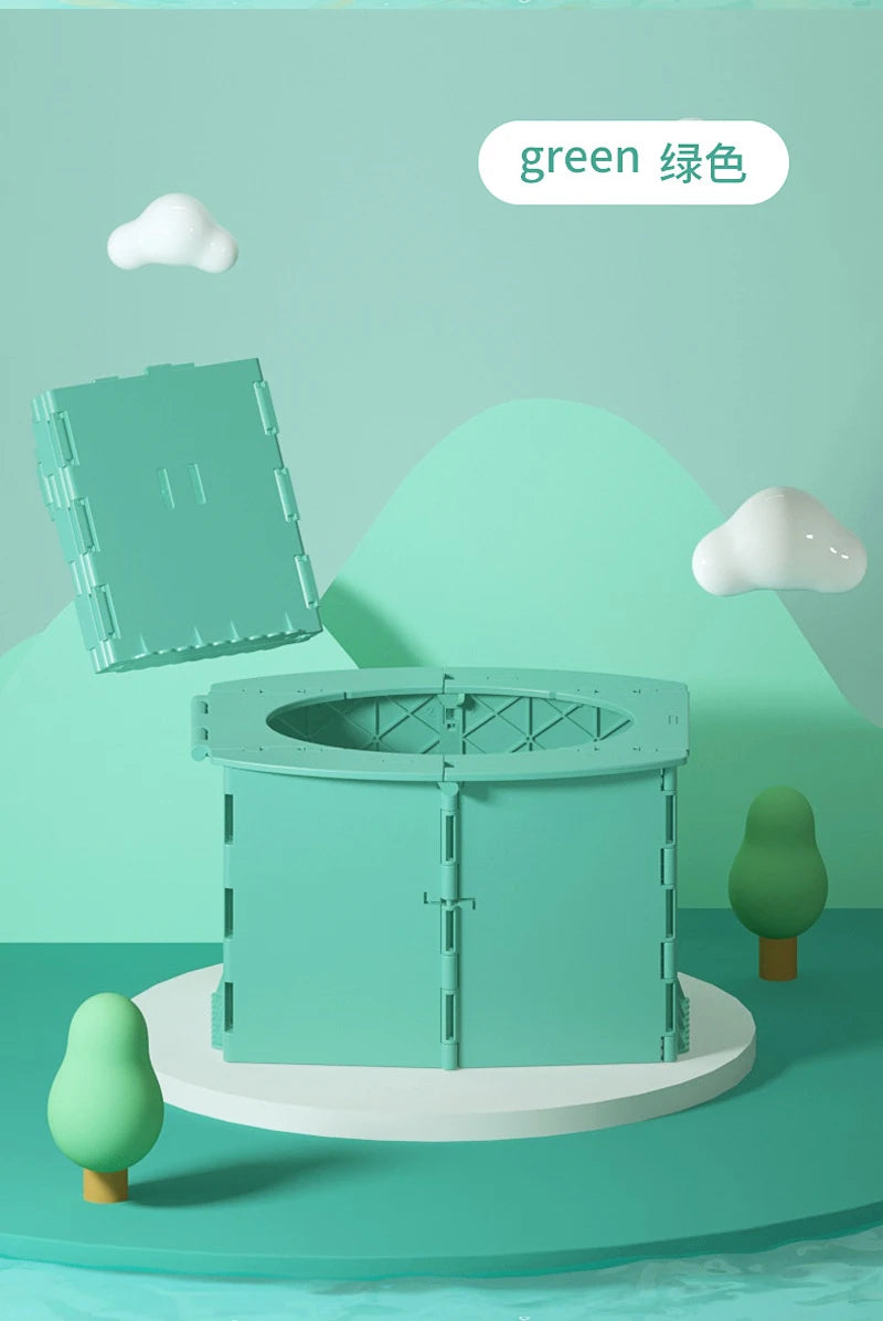 Portable Potty Child Travel Baby Pot Foldable Children's Potty Training Seat Easy to Clean Toilet Child Potty Training Seat