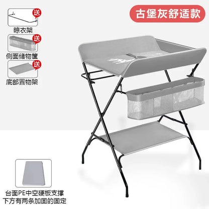 Multi-functional Baby Care Table, Newborn Baby Touch Table, Baby Diaper Changing Portable, Foldable Washable Bath Stand