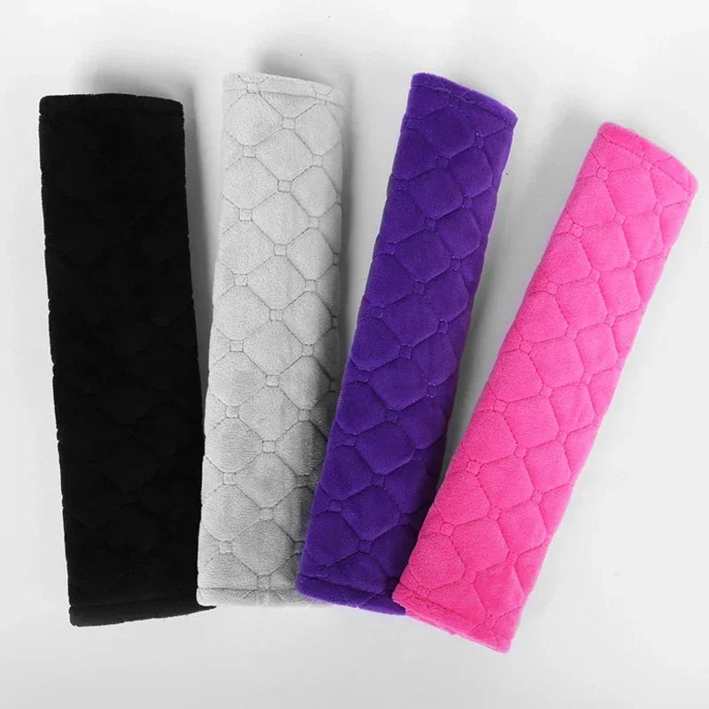 Universal Car Seat Belt Cover Adjustable Plush Car Safety Belt Cover Shoulder Pad for Kids Child Adults Car Interior Accessories